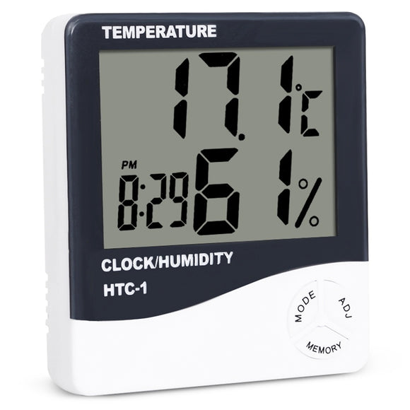 Elektronski termometer z uro in senzorjem vlažnosti