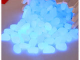 Svetleči fluorescentni kamni, 100kom - modri