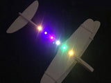 Dvokrilno motorno LED letalo z LED, USB napajanje