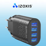 Hitri polnilec 4x USB QC 3.0 + kabel IZOXIS