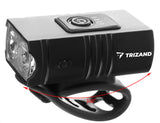 Kolesarska svetilka Trizand, 2 x CREE T6 USB + polnilna baterija 300lm