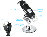 Digitalni USB mikroskop s 1600x povečavo MaxZoom
