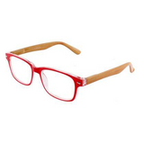WOODLAND rdeča dizajnerska očala za branje, Benson optics