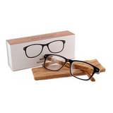 WOODLAND črna dizajnerska očala za branje, Benson optics