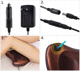Univerzalni shiatsu masažni aparat z 8 masažnimi šobami za hrbet, rame, noge